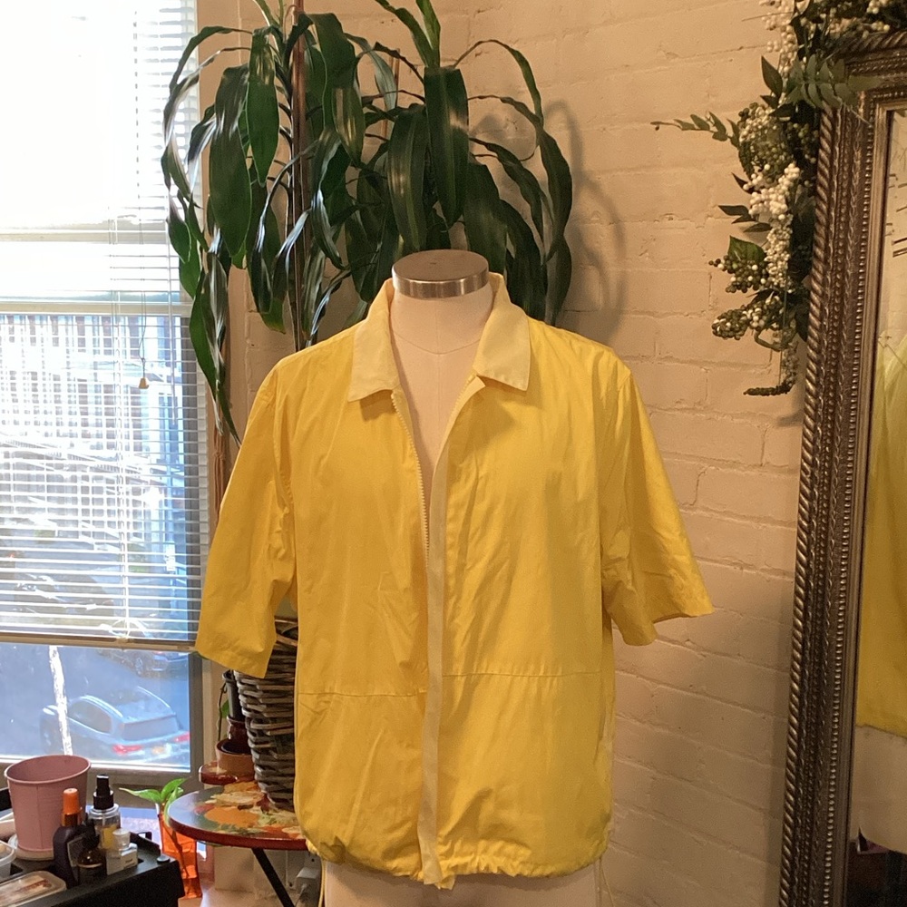 Zara Yellow Casual Button Down Shirt